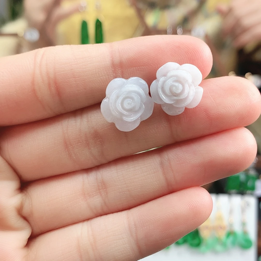 翡翠耳饰未镶嵌耳饰