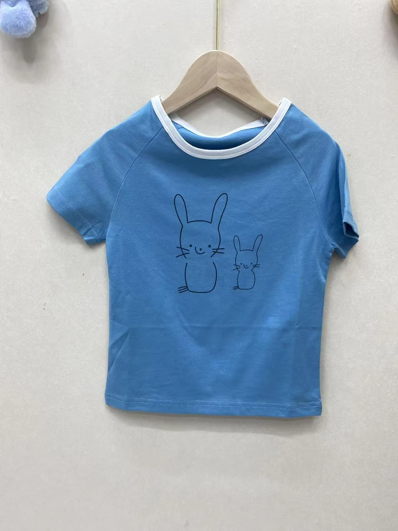 夏季3D印花B级女短袖吸湿排汗T恤韩版百搭男童