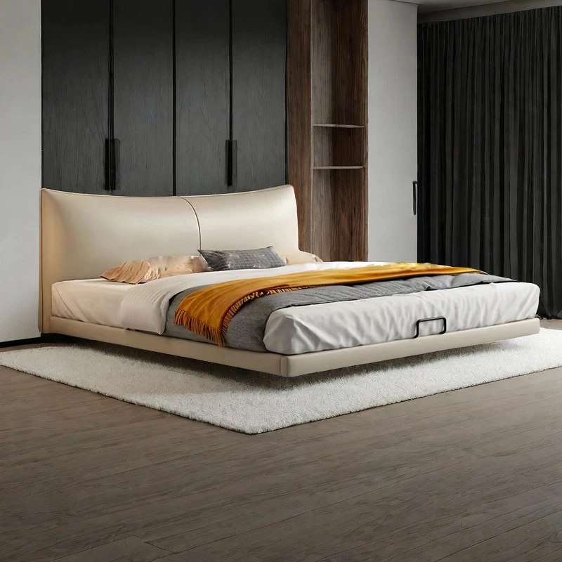 香耐尔悬浮床双人主卧大床软包床轻奢简约主卧床婚床软床双人床