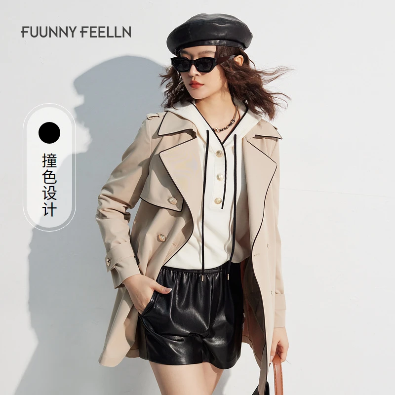 【商场同款新品】春季新款风衣外套女高级感高端酷飒风FJ00247