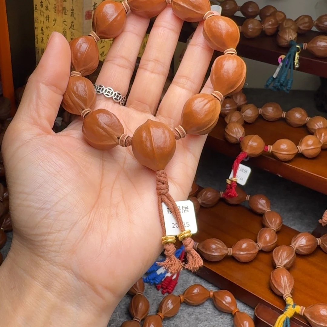 小***杜手串橄榄核20/25毕业款带三通 老核哑光 梅林铁核