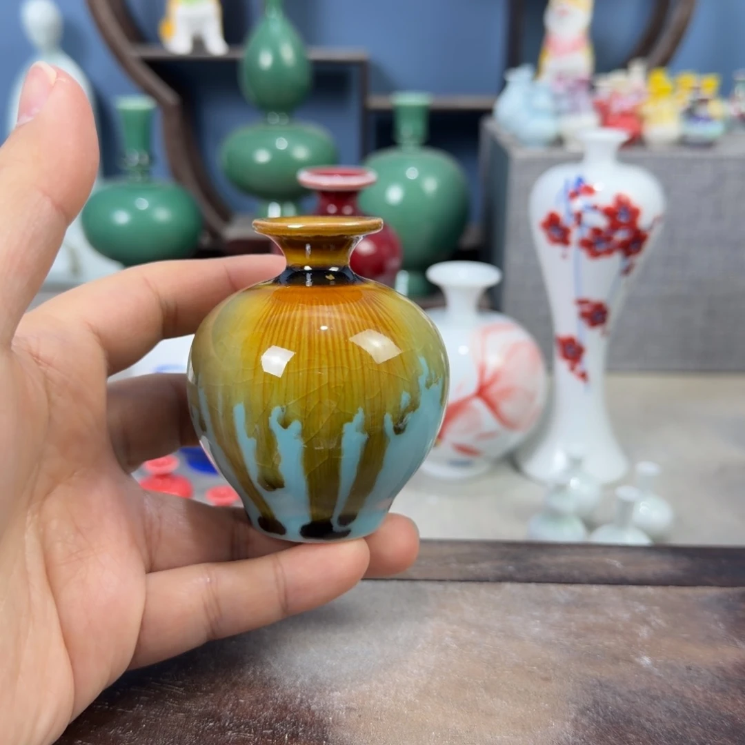 陶瓷手工小花器摆件