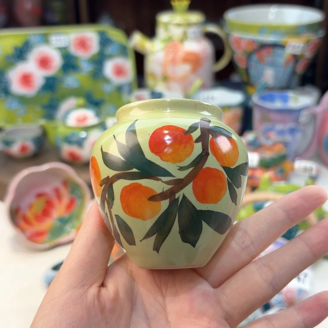 景德镇手绘高温釉下彩陶瓷茶具