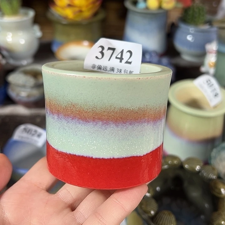 口6高6 …手工花盆满30元包邮