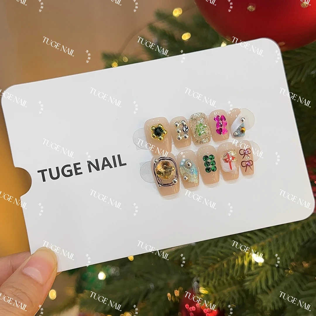 TugeNail “杠上开花” 秋冬渐变猫眼美甲气质简约猫眼穿戴甲TGXX
