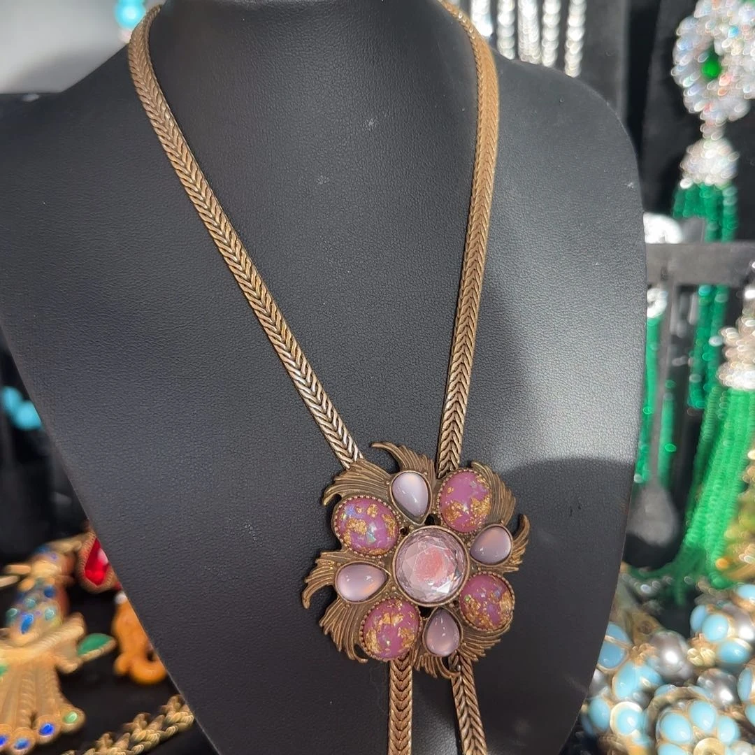 季***诺花岗石纯铜锡合金纯铜项链