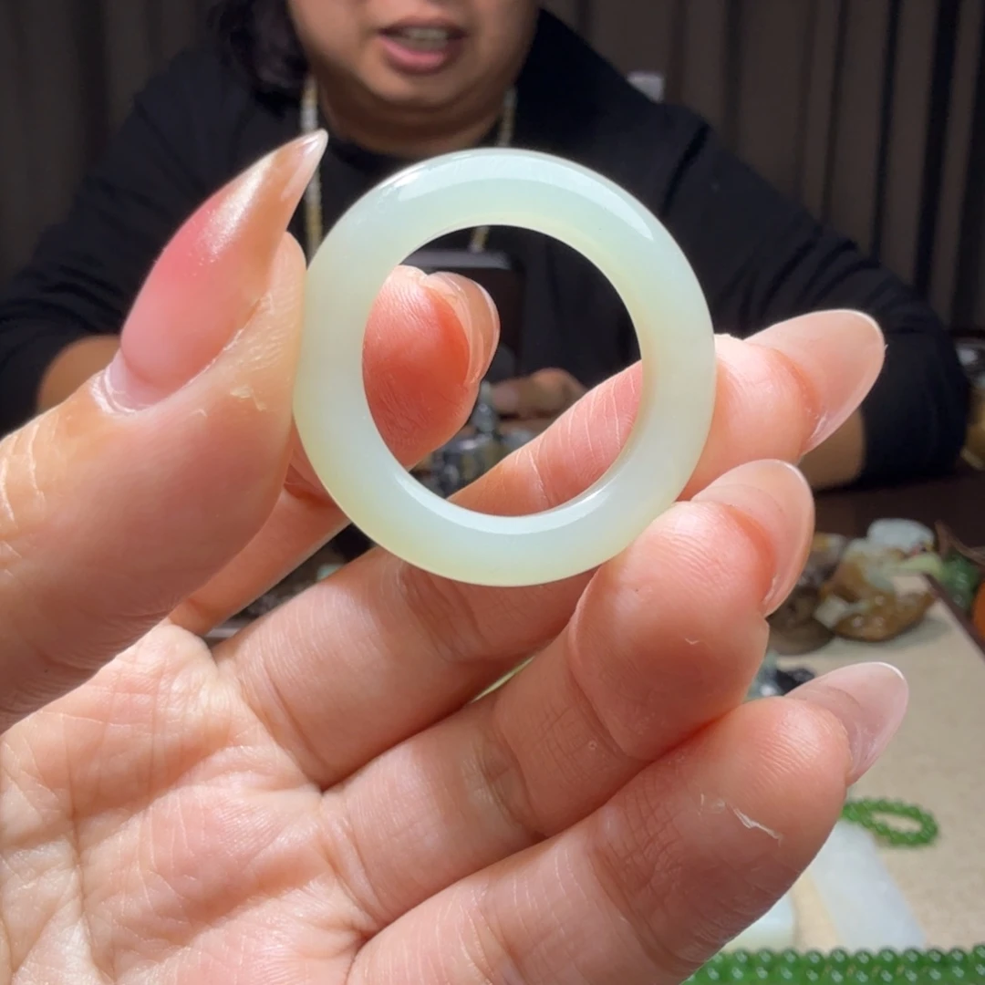 和田玉戒指未镶嵌涛*