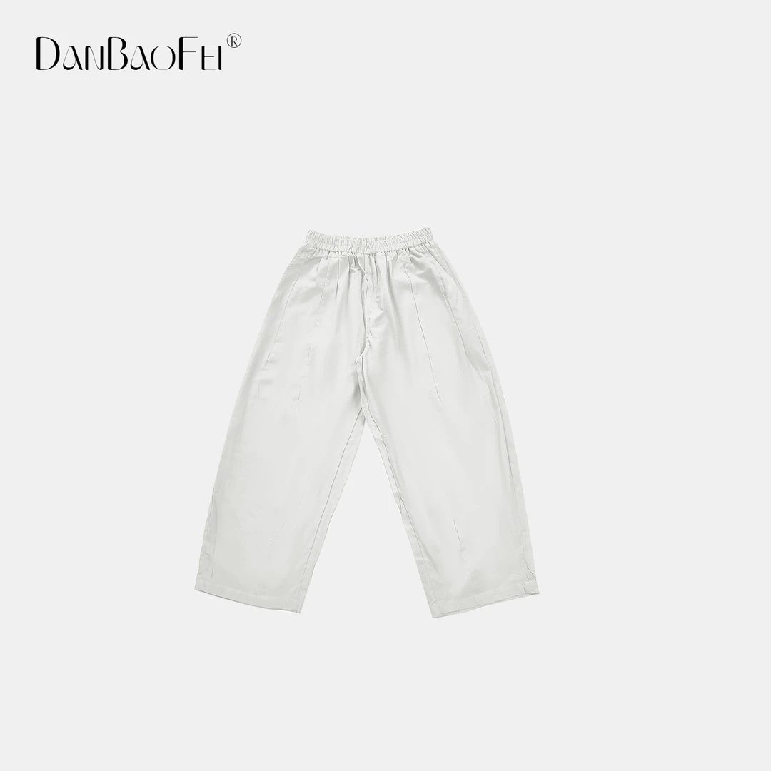 【DM】极简小众纯色百搭棉质休闲大腿弯刀裤 YLM00611