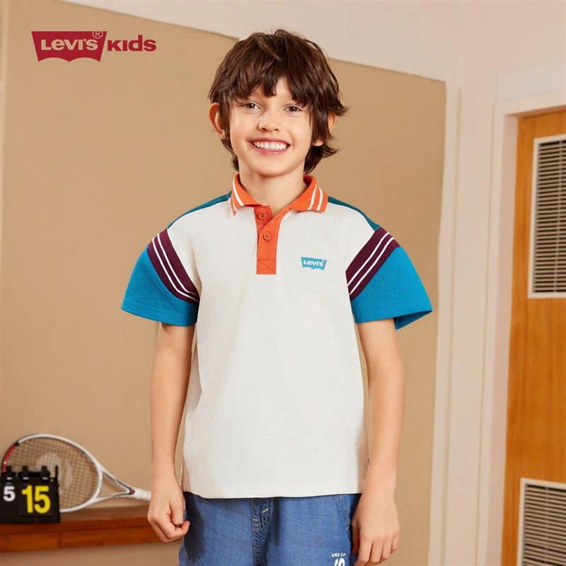 【官方旗舰】Levi's李维斯夏季休闲时尚童装短袖休闲儿童Polo衫K652