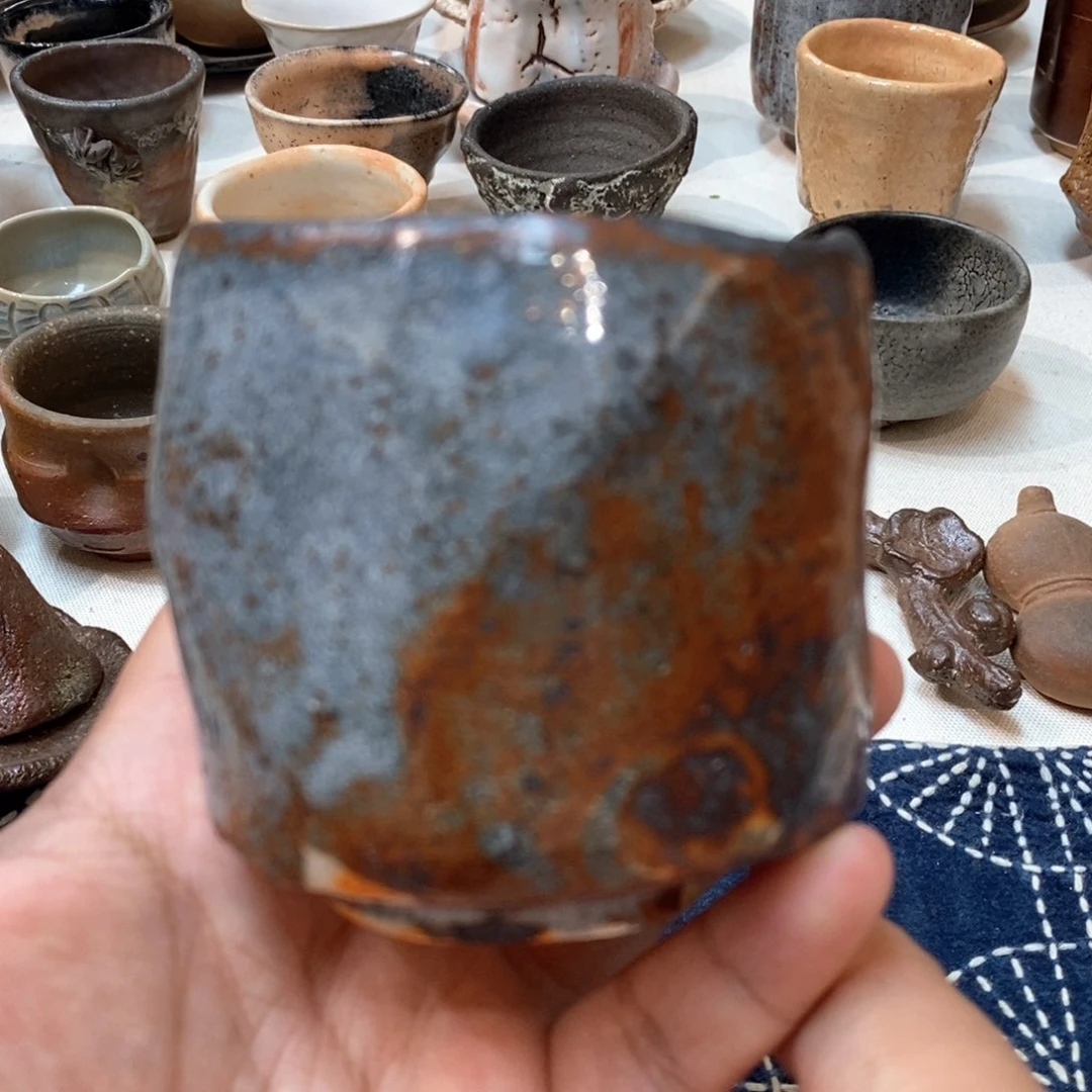 柴烧侘寂粗陶茶具