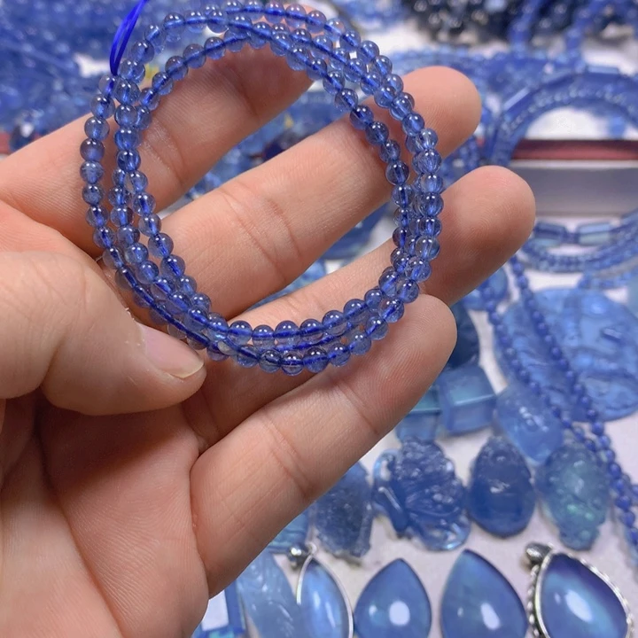 海蓝宝石颈饰未镶嵌暖*