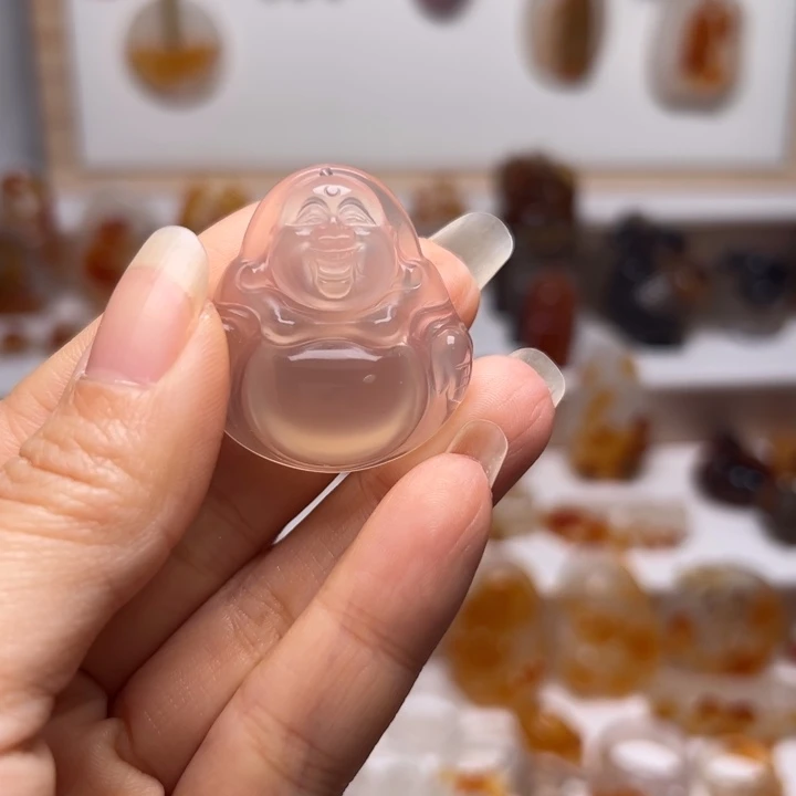 玛瑙/玉髓合金吊坠