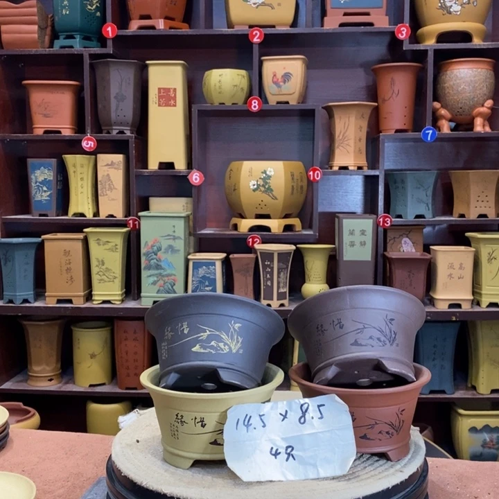 紫砂花盆紫砂花盆