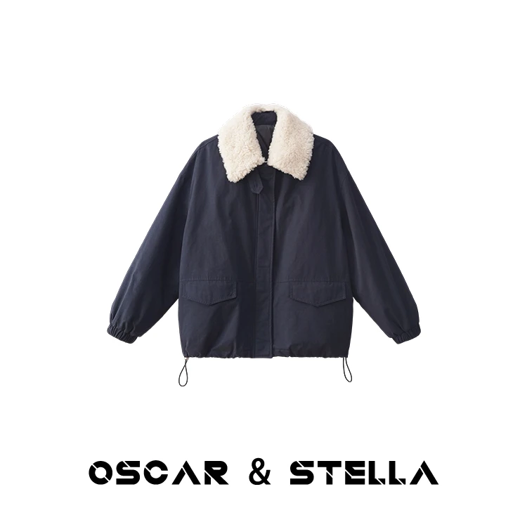 OSCAR&STELLA【西西里】蓬松度大朵白鹅绒翻领保暖羽绒服41 59835