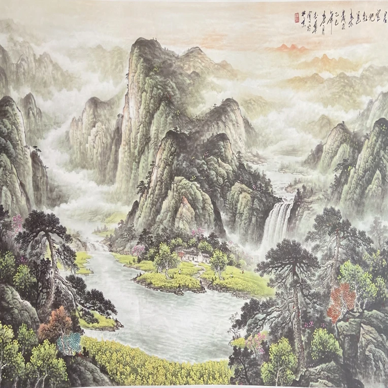 36家居宝地红运来微喷打印装饰画