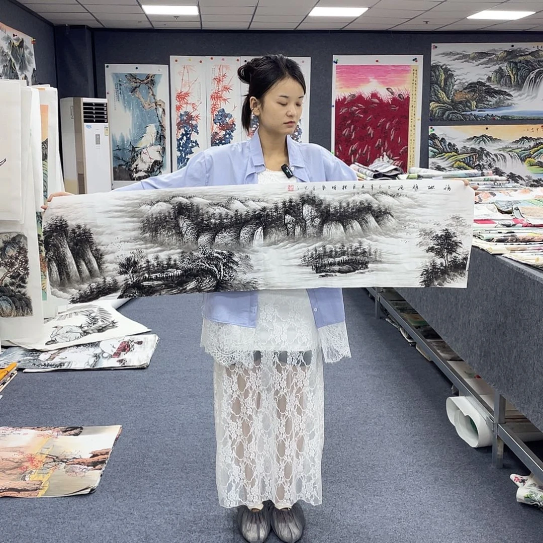 国画作品小姐姐放漏…