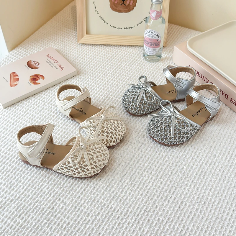 23-35女童夏季包头韩版镂空凉鞋软底女孩鞋子防滑单鞋皮鞋8011
