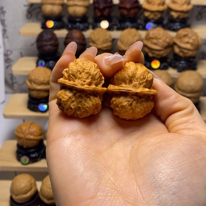 文玩核桃把件火凤金蟾y8