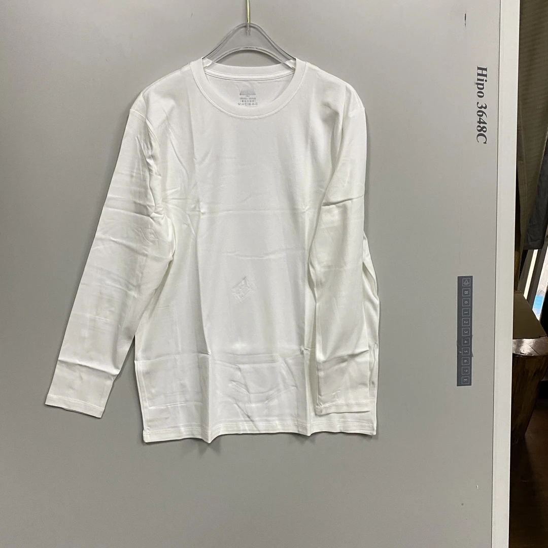 2502119美系王系双丝光长袖T恤女百搭25春夏新品潮流