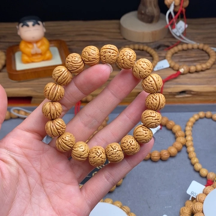 桃核手串饕餮14 （尺寸误差0.5之间）