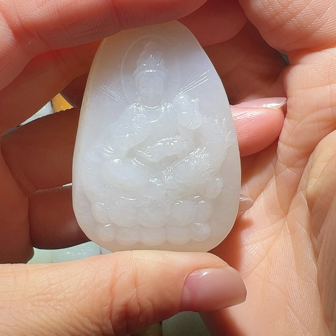 颈饰未镶嵌和田玉迟***福