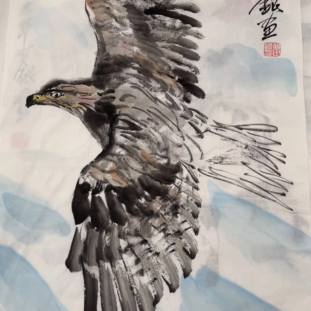 国画胡世银老师绘画