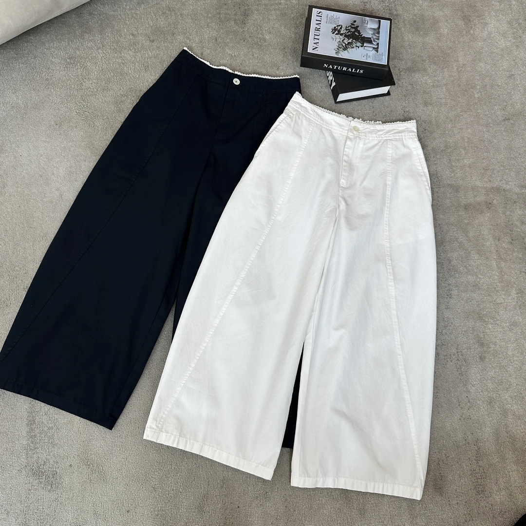 【米可家】花边腰头好质感九分气球裤67696