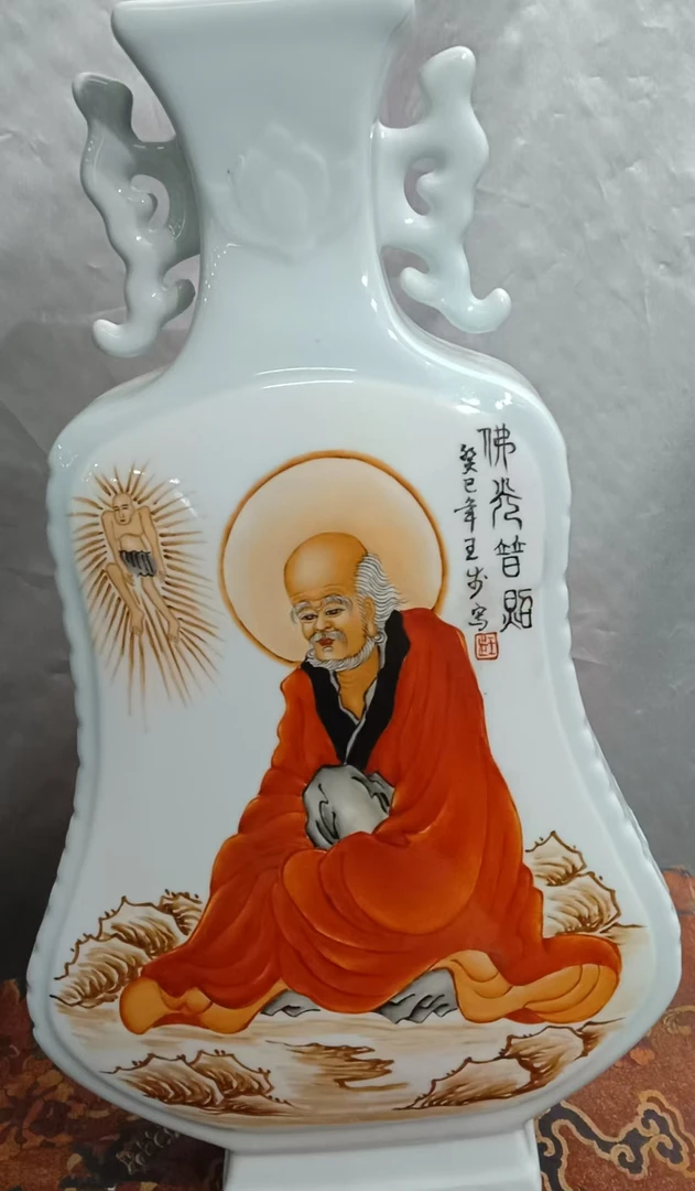 D028景德镇陶瓷摆件佛