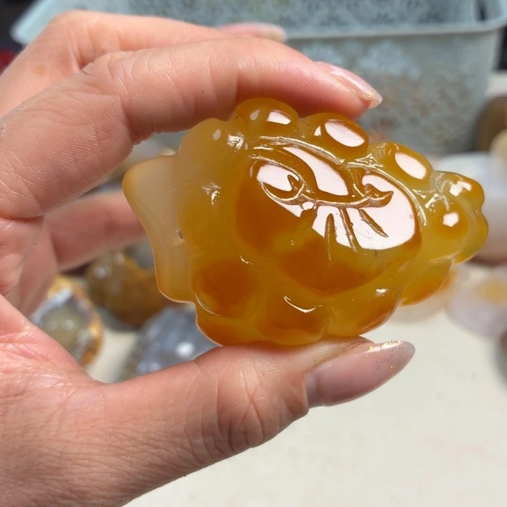 玛瑙/玉髓未镶嵌吊坠(不含链)