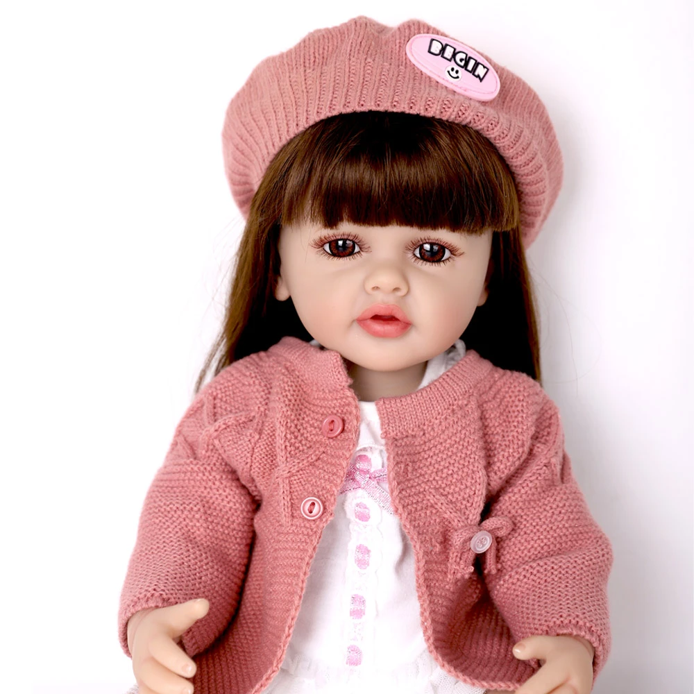 ANTBOAT小糖豆 55cm左右3D高彩全胶可水洗重生娃娃