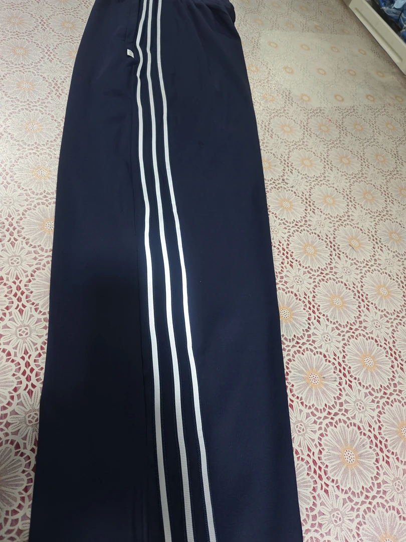 清徐中学学生冰丝裤夏季长裤条纹长款深蓝色百搭藏蓝色裤子运动裤