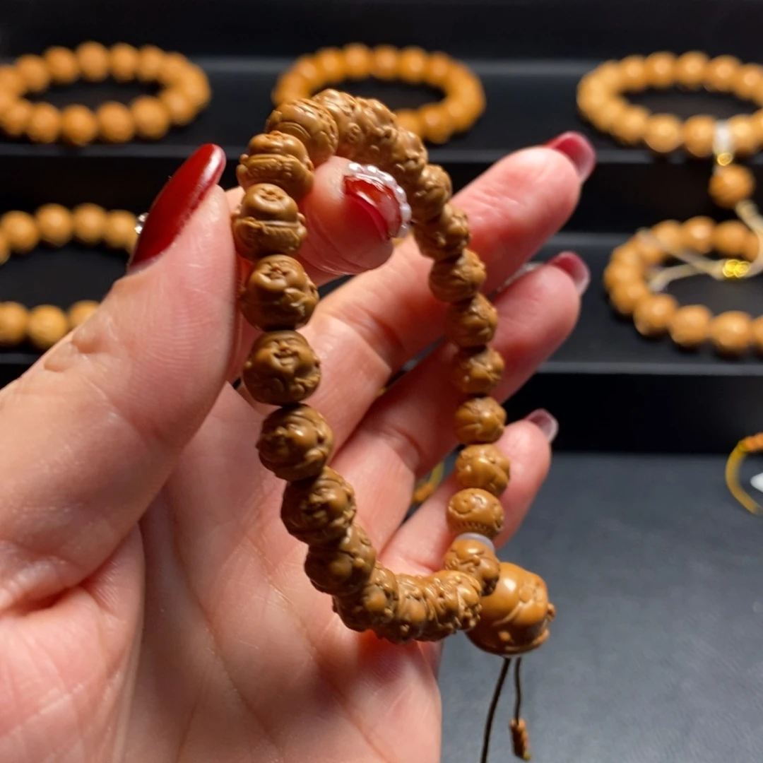 猴头核桃手串暴富财神0.8+9+