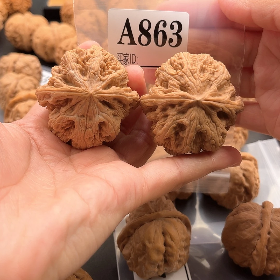 春***风文玩核桃把件粗筋精品48