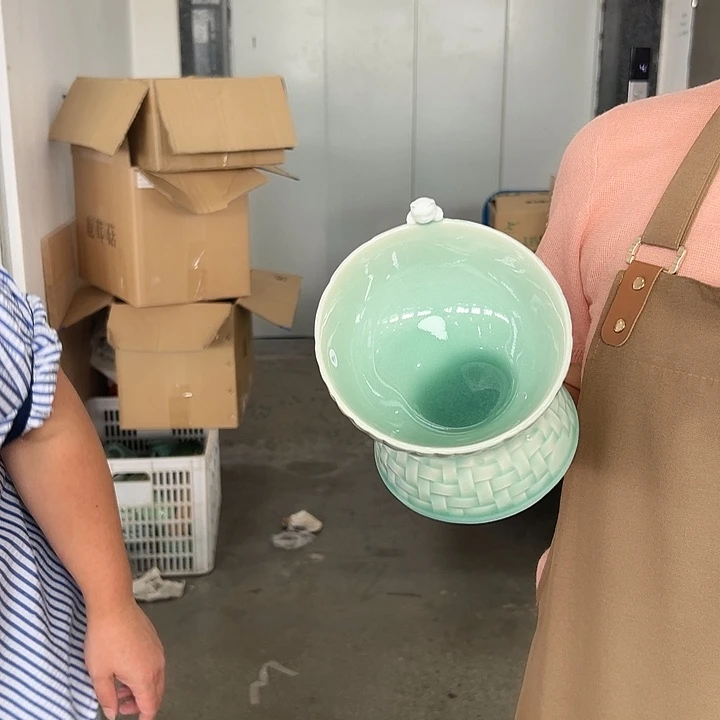 龙泉云间青瓷小米茶器