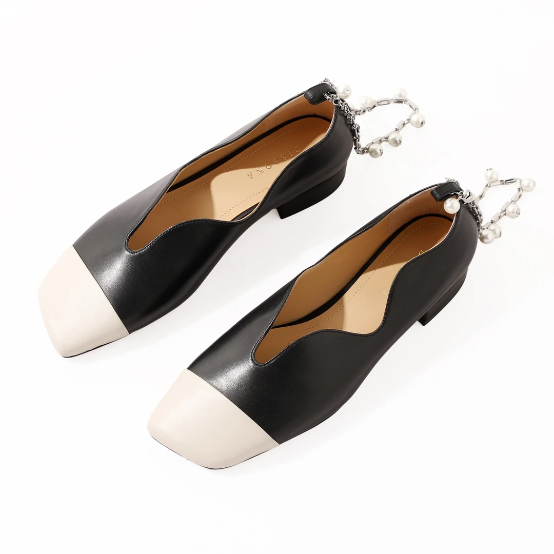 1751-时尚百搭休闲鞋女防磨粗跟女鞋休闲深口单鞋百搭鞋子