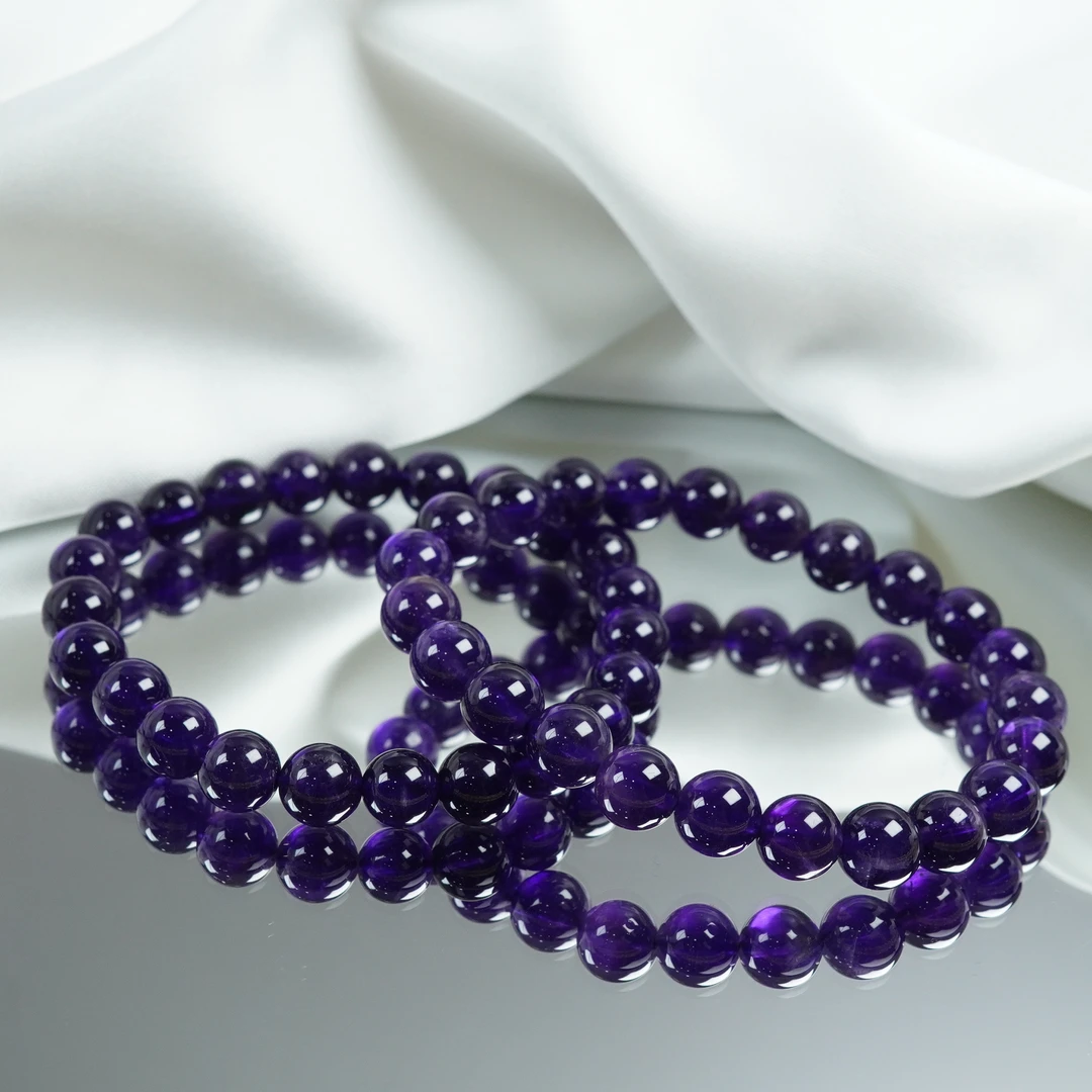 【星浩好物】紫水晶手串 QT15L419【多样性发一件】约8mm