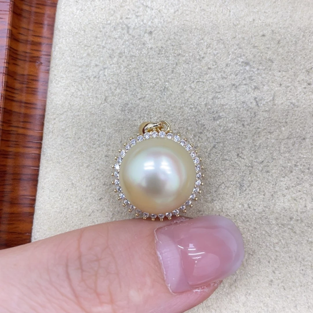 银S925镶嵌颈饰海水珍珠