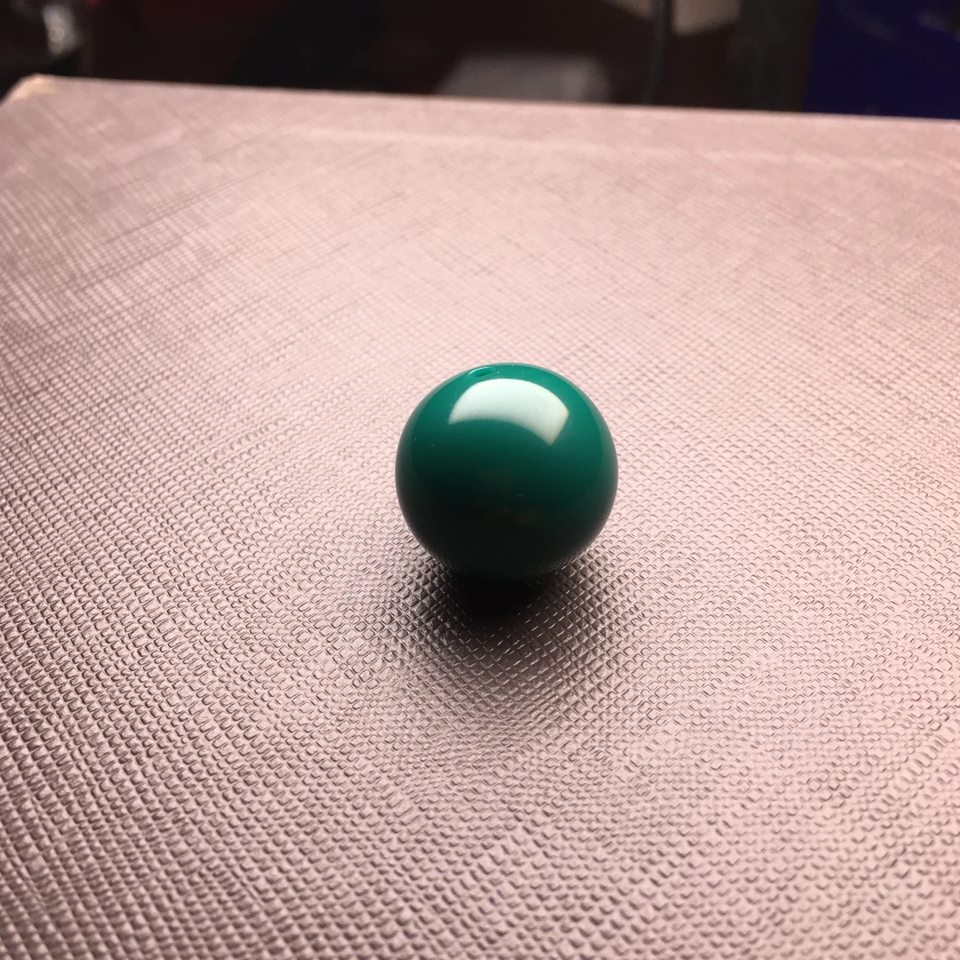科技松琉璃精品光珠绿色时尚百搭墨绿素款简约圆形