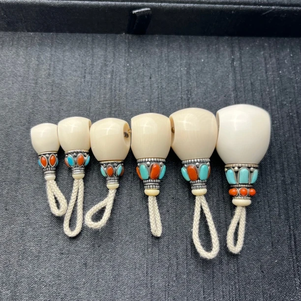 天然猛犸牙芯料多宝三通配饰