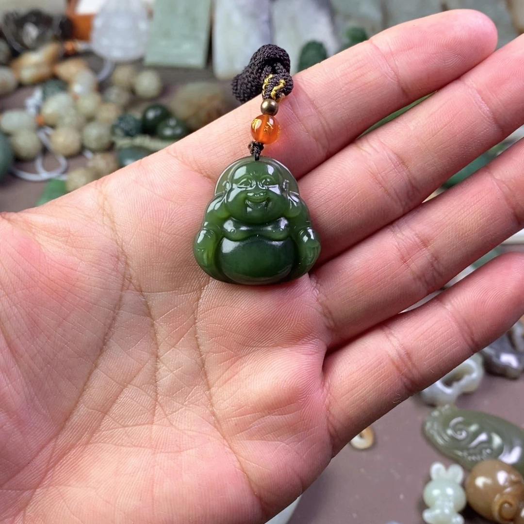 和田玉颈饰未镶嵌慕**杨