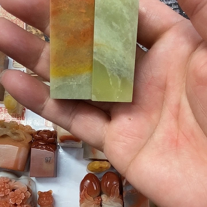 寿山石现场直播篆刻
