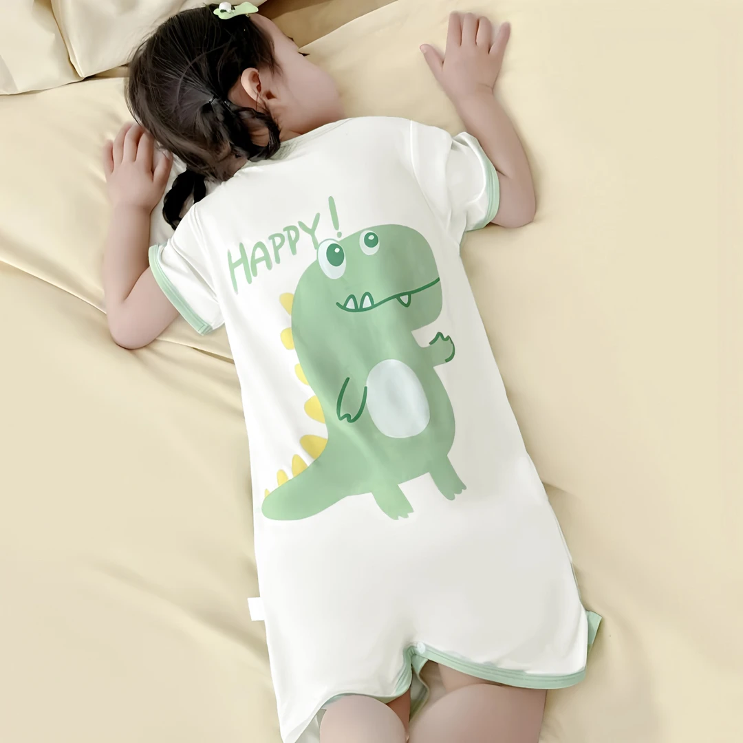 淑屋.童话夏季吸湿排汗卡通风家用休闲睡裙儿童凉感睡衣莫代尔