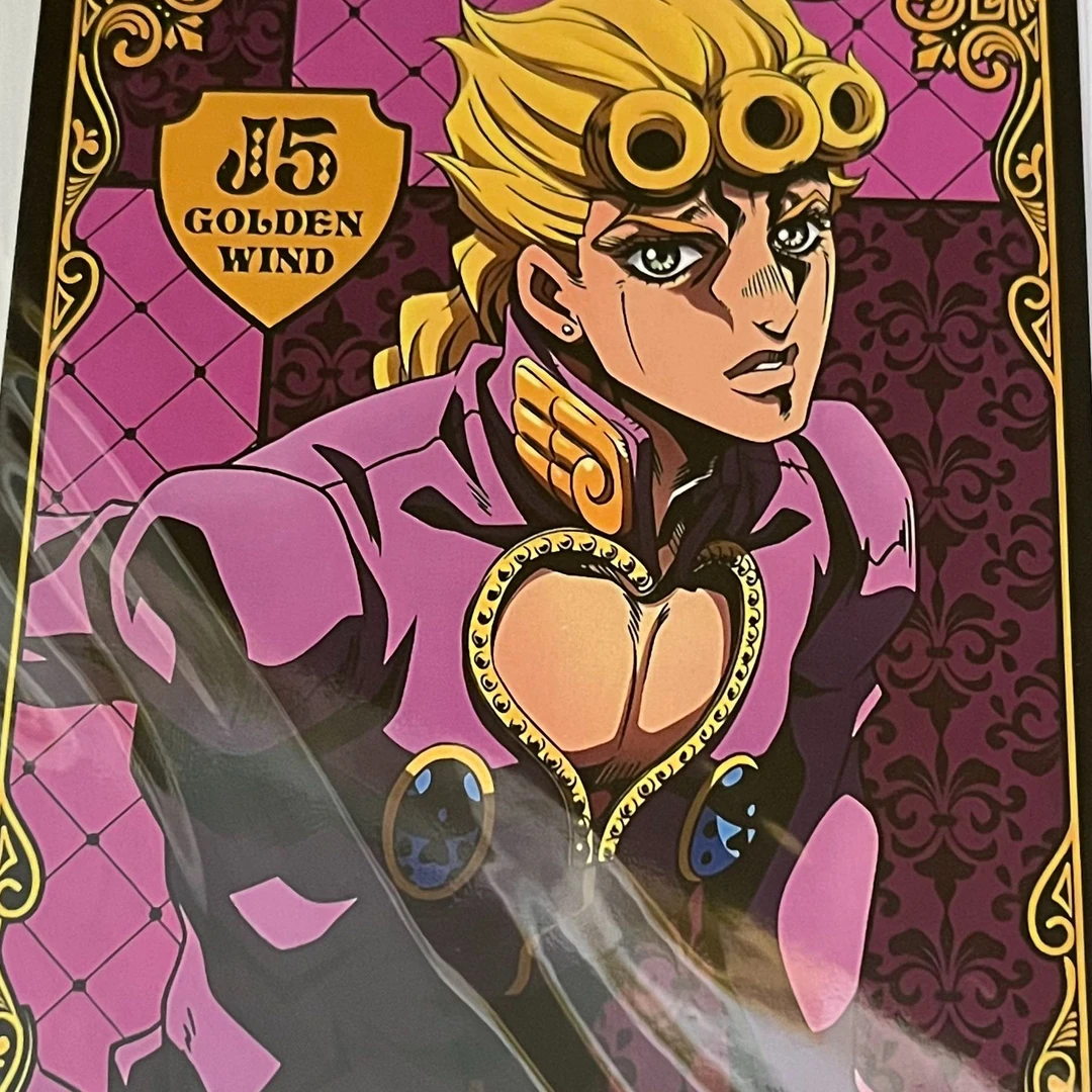 【JOJO的奇妙冒险】(包邮全新价看图直拍)金属吧唧精美色纸小卡
