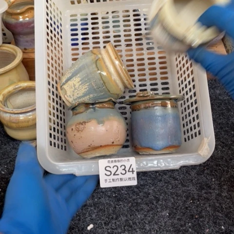 紫砂花盆微瑕234口径5到5.5