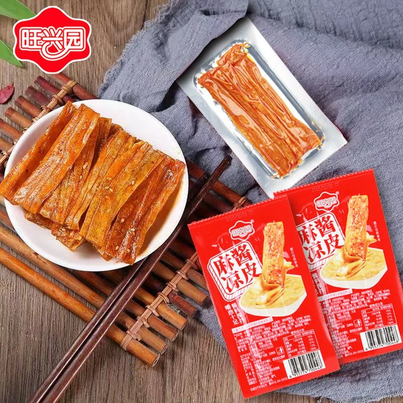 旺兴园麻酱凉皮新包装儿时香辣怀旧休闲追剧校园解馋辣片小零食
