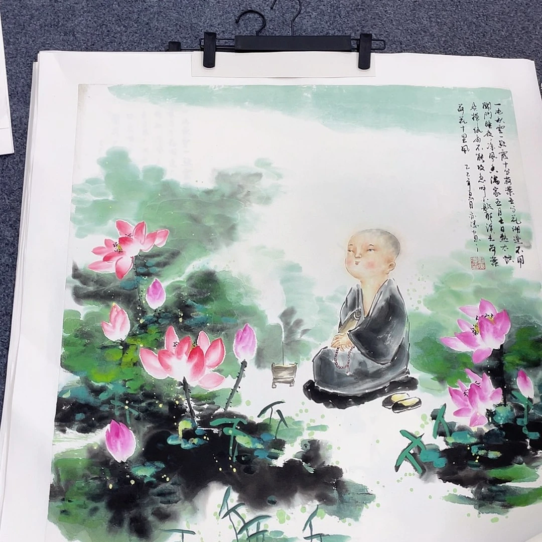 国画作品小姐姐放漏…