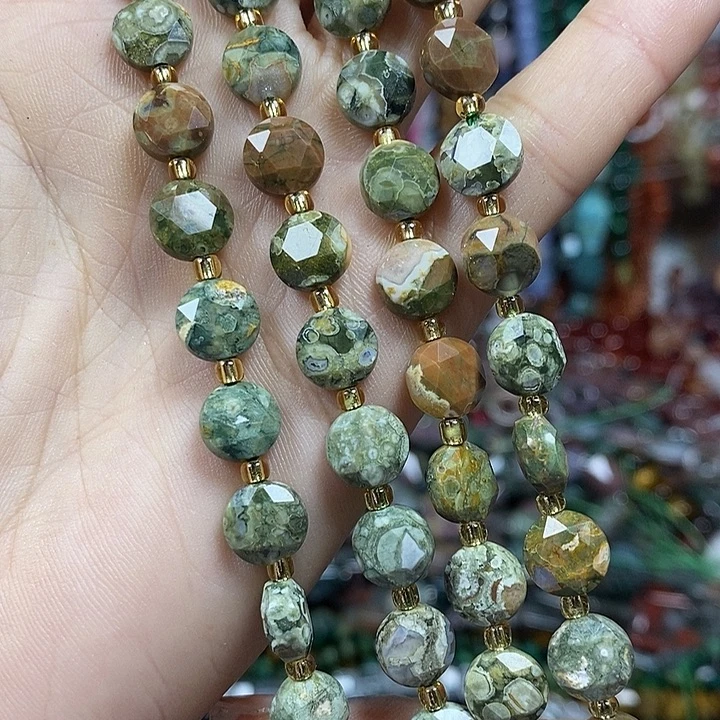 玛瑙/玉髓未镶嵌珠宝半成品天然老雀仔切面卡10mm