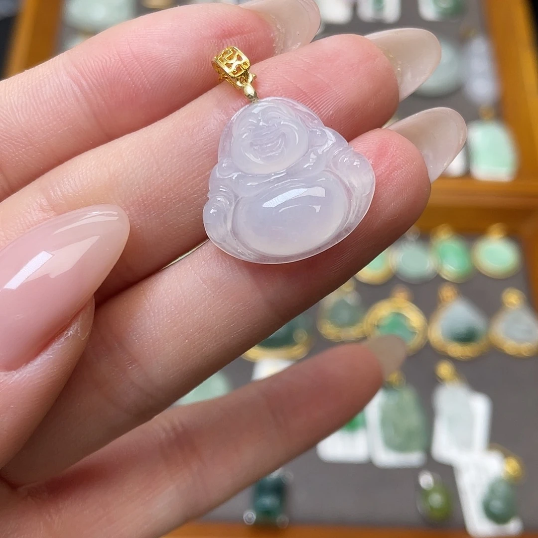 翡翠银S925镶嵌吊坠(不含链)