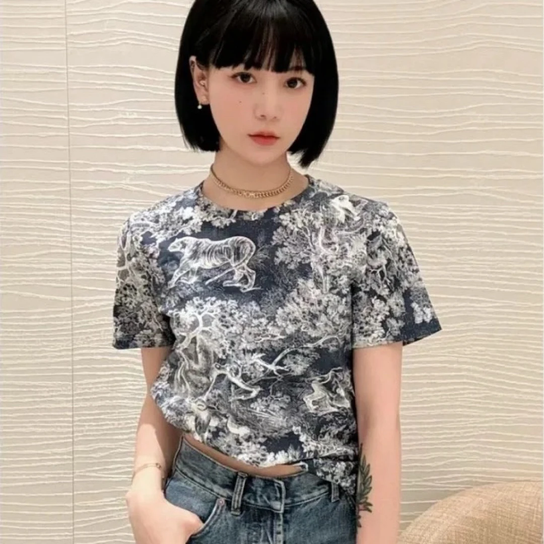 99新 DIOR/迪奥 E600977/99新/Dior/迪奥/印花短袖T恤/M码