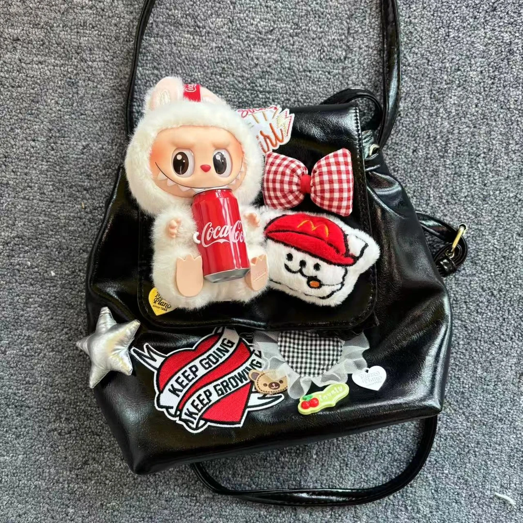 设计师定制毛绒娃包潮玩时尚百搭包包可乐包